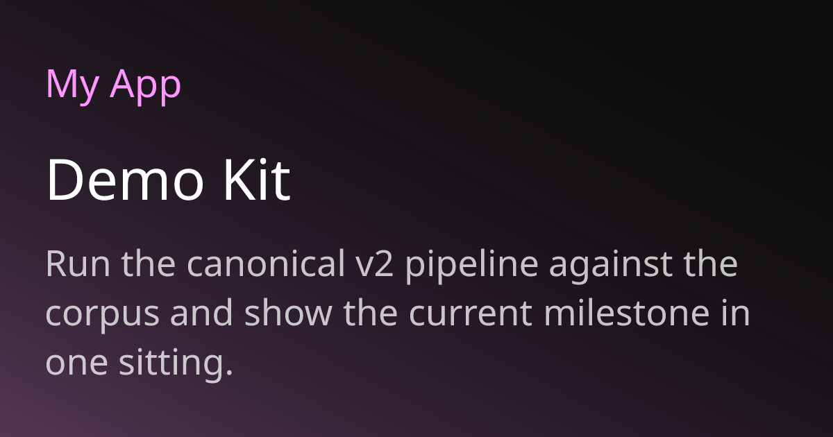 Demo Kit